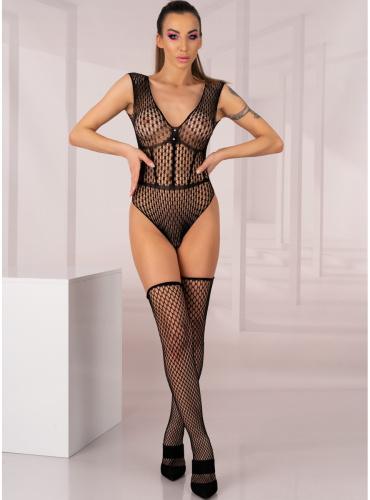 Эротический комплект из боди и чулок в сетку Desdemona S/L фото 5