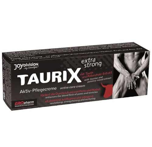 Стимулирующий крем с экстрактом яиц быка Taurix Extra Strong 40 мл фото 3