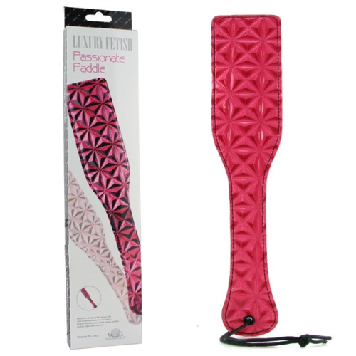 Дизайнерский розовый пэдл Luxury Fetish Passionate Paddle фото 5