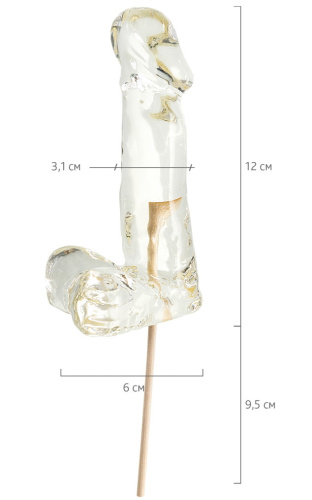 Карамельный леденец Пенис со вкусом пина колада 170 гр фото 6