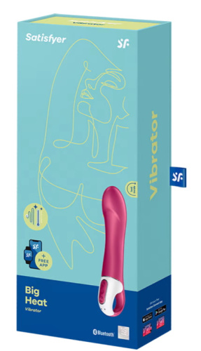 Смарт-вибратор с функцией нагрева Satisfyer Big Heat фото 10