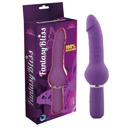 Вибратор рельефный 10 Function Curvy Dong пурпурный фото 3
