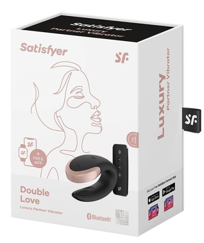 Смарт-стимулятор для пар Satisfyer Double Love черный фото 2