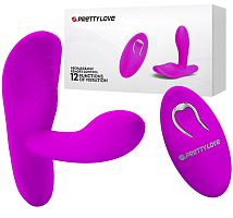 Вагинально-клиторальный стимулятор Pretty Love с дистанционным управлением
