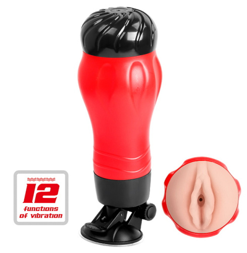 Мастурбатор-вагина с вибрацией Crazy Bull Flora на присоске фото 2