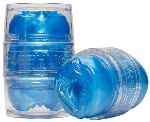 Двусторонний мастурбатор Fleshlight Quickshot Alien синий фото 2