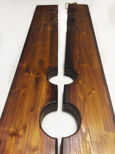 Деревянная колодка с четырьмя отверстиями фото 3