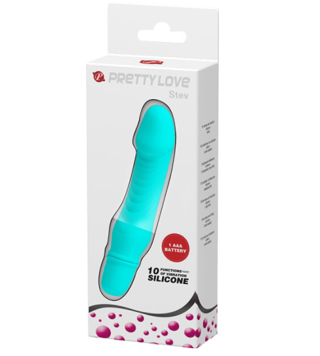 Мини-вибратор Stev бирюзовый фото 8