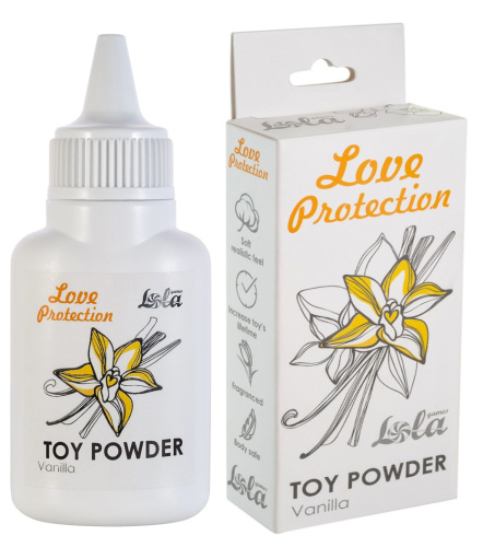 Пудра для игрушек Love Protection с ароматом ванили 30 гр