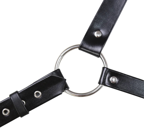 БДСМ сбруя через одно плечо фото 5