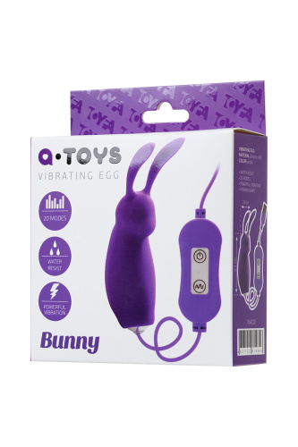 Фиолетовое виброяйцо A-Toys Bunny фото 5