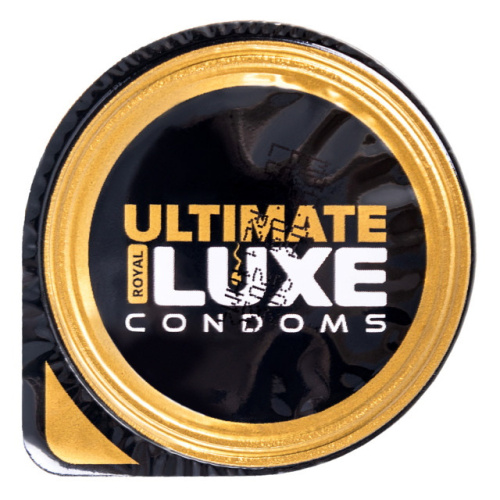 Презерватив черный Luxe Black Ultimate Африканский Круиз с ароматом банана фото 3