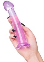 Фиолетовый фаллоимитатор Jelly Dildo M Toyfa Basic 18 см