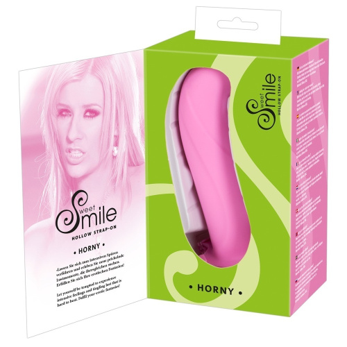 Фаллопротез Smile Horny розовый фото 3