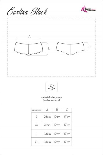 Черные трусики шортики Carlina L фото 3