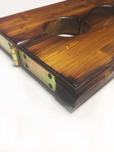 Деревянная колодка с четырьмя отверстиями фото 4