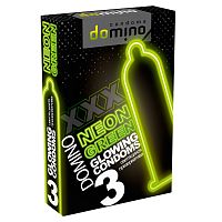 Светящиеся в темноте презервативы Domino Neon Green №3