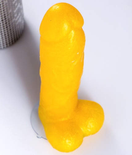 Фигурное мыло Фаворит на присоске 16 см, золотое 175 гр фото 3