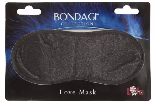 Черная маска на глаза Love Mask Bondage фото 3