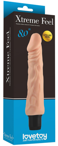 Реалистичный вибратор Xtreme Feel Cyberskin 20 см фото 6