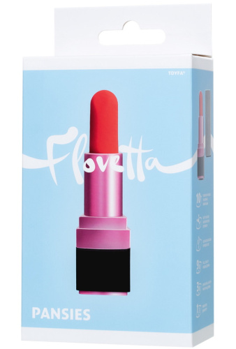 Перезаряжаемый вибростимулятор-помада Flovetta by Toyfa Pansies фото 10