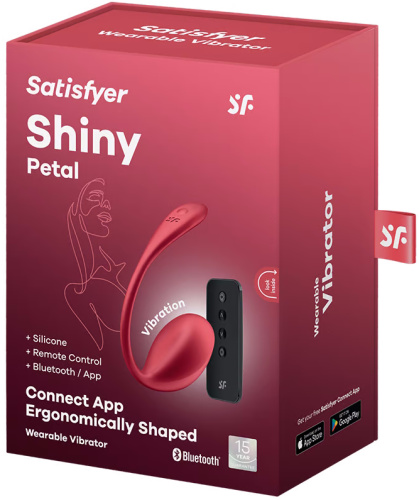 Мощный смарт-вибростимулятор Satisfyer Shiny Petal красный фото 6