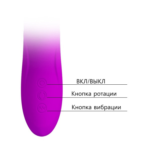 Вибратор Hi-Tech с ротацией Pretty Love Ward фото 7