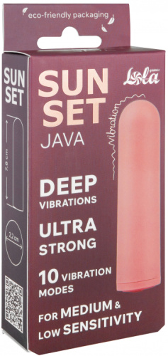 Перезаряжаемая вибропуля Java Sunset Pink фото 6