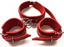 Дизайнерский комплект ошейник + наручники ручной работы