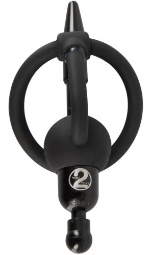 Пластиковый уретральный виброплаг с силиконовым кольцом под головку Penis Plug фото 4