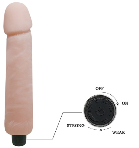 Вибратор с большой головкой Love Companion 25 см фото 3