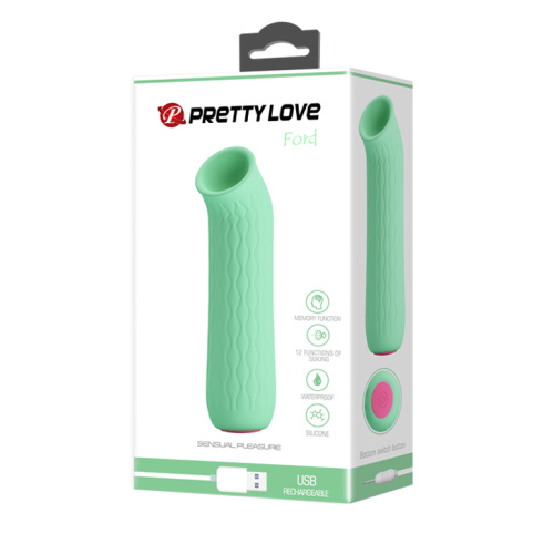 Универсальный вакуумный стимулятор Pretty Love Ford светло-салатовый фото 8