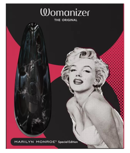 Бесконтактный стимулятор клитора Womanizer Marilyn Monroe Black Marble​ фото 11