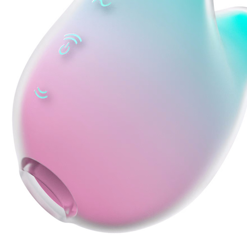 Вакуумно-волновой стимулятор с вибрацией Satisfyer Mermaid Vibes мятно-розовый фото 4