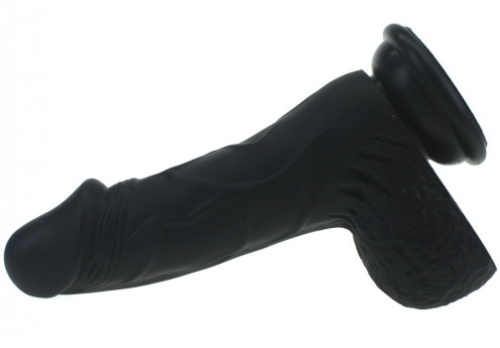 Классический фаллоимитатор черного цвета X-Men 18 см фото 3