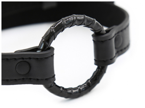 Черный кляп-кольцо фото 4