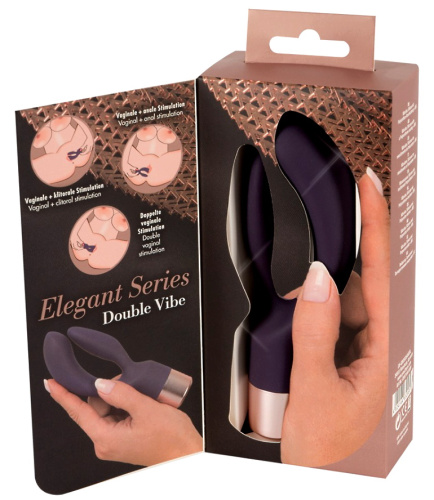 Перезаряжаемый вибратор для двойной стимуляции Elegant Series Double Vibe фото 7