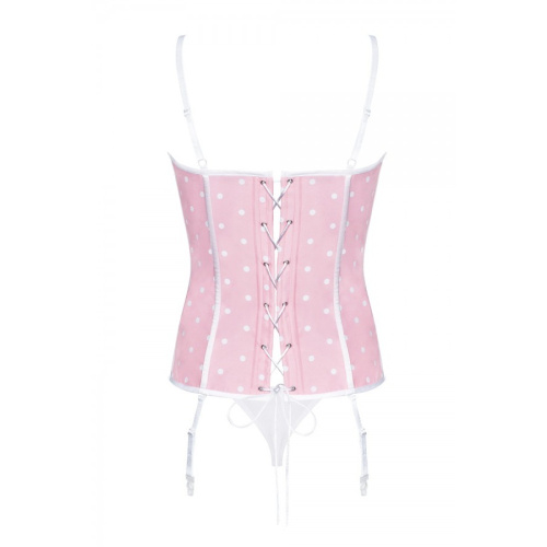 Розовый корсет и трусики Dottie L/XL фото 4