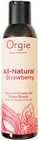 Оральная гель-смазка All-Natural Strawberry 150 мл