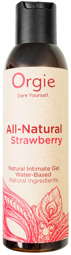 Оральная гель-смазка All-Natural Strawberry 150 мл