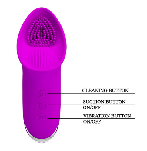 Вакуумный вибромассажер Pretty Love Isaac пурпурный фото 7