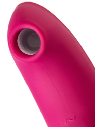 Вакуумный смарт-стимулятор с вибростимулирующим отростком Satisfyer Twirling Pro+ красный фото 7