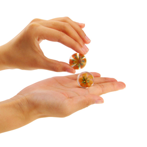 Вагинальные шарики Passion me жёлтые фото 4