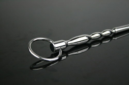 Серебристый уретральный буж 10,3 см фото 3