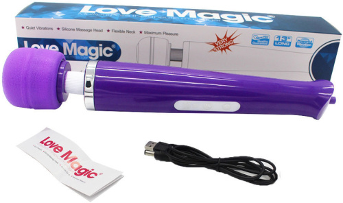 Мощный вибромассажер Love Magic Purple фото 3