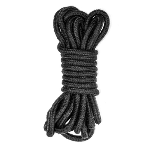 Черная веревка для бондажа Party Hard Do Not Disturb 5 м фото 2