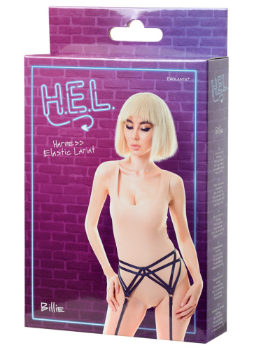 Черный пояс-стрепы для чулок Billie OS фото 5