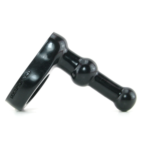 Силиконовый черный вагинальный/анальный плаг для двойного проникновения фото 5