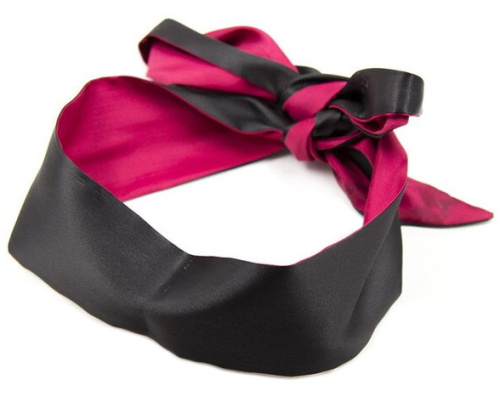 Черно-малиновая лента для связывания фото 3