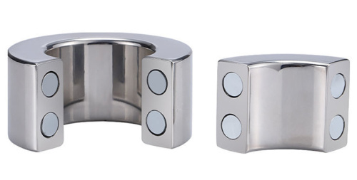 Стальной утяжелитель на магнитах для мошонки 308 гр фото 3